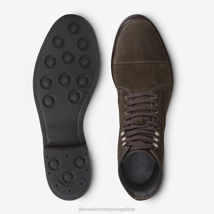 Landon bota bico fino 848L368 camurça loden homensAllen Edmonds