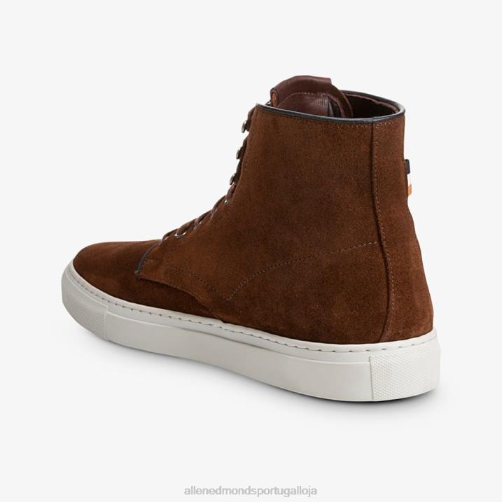 higgins mill tênis cano alto 848L94 camurça marrom rapé homensAllen Edmonds
